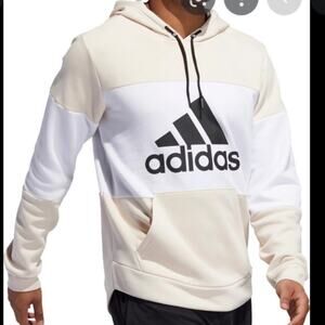 Adidas Oversized Sweater, white cream and black